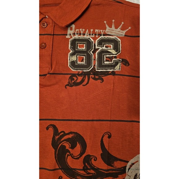 Route 66 Boys SZ XL 14/16 Long Sleeves Polo T-Shirt orange Graphic print - Picture 5 of 7